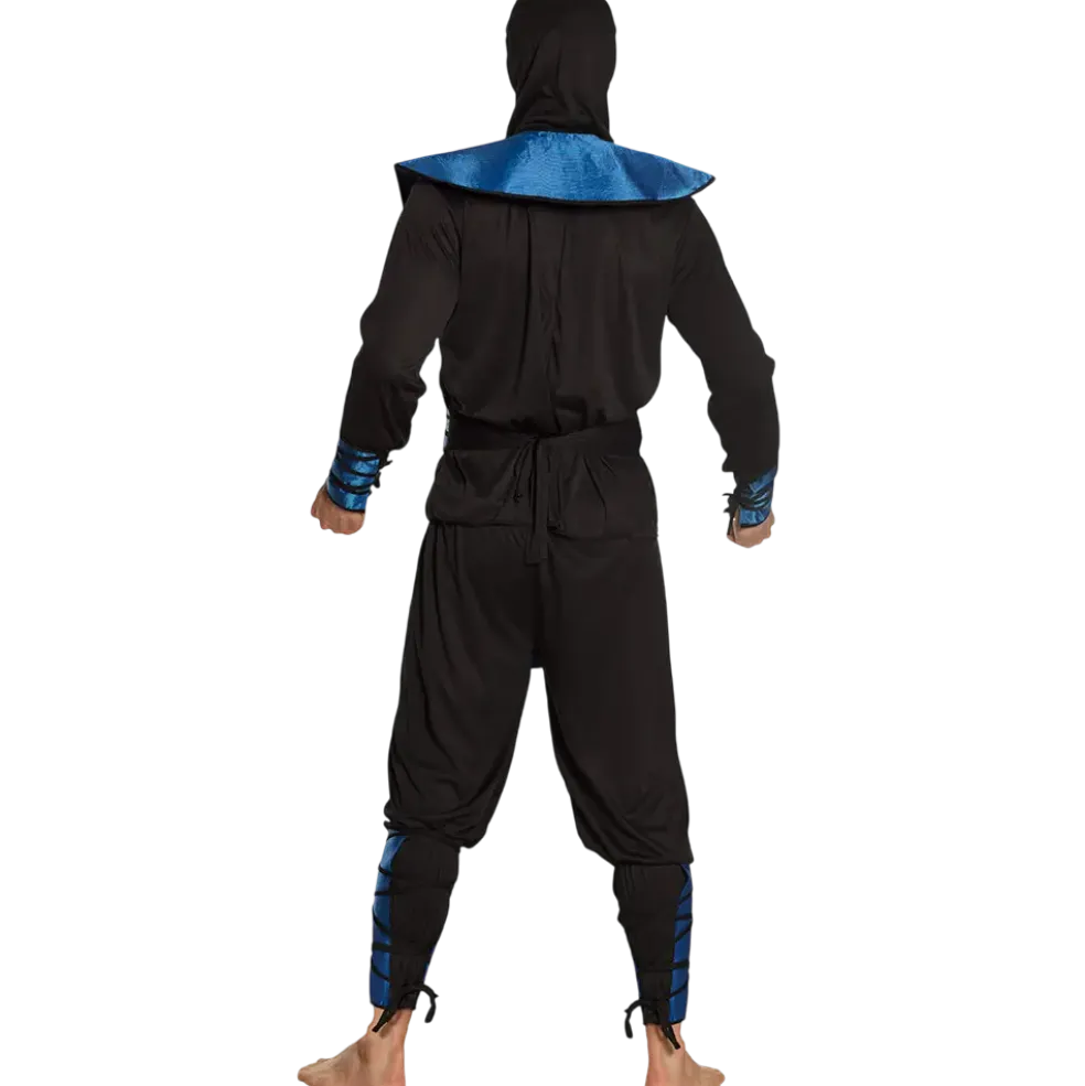 Déguisement Ninja Bleu Homme 54/56 – Costume Guerrier Japonais Adulte
