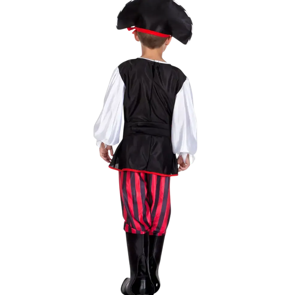 Déguisement Pirate Tête de Mort Garçon 10-12 Ans – Costume Enfant