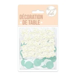 Duo de Confettis de table "Mon petit Bébé" Bleu