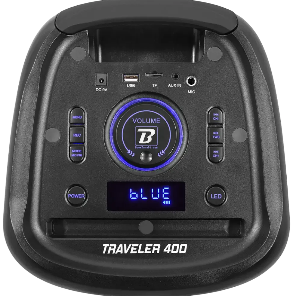 ENCEINTE PORTABLE - TRAVELER 400 - BOOMTONE DJ