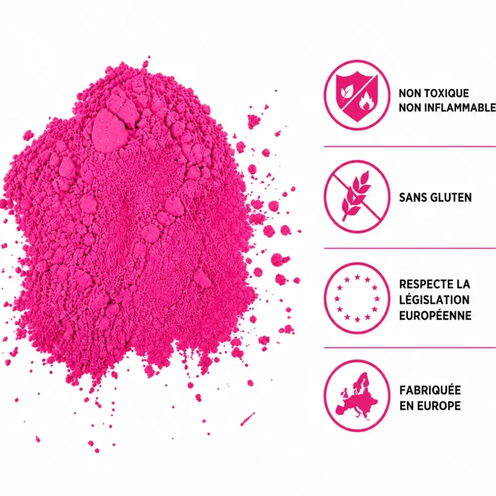 Extincteur Poudre Holi Rose - 5Kg