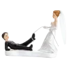 Figurine mariage couple avec corde au pied