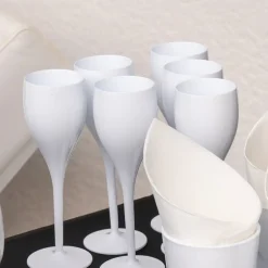 Flûte à Champagne Blanche 12cl