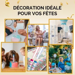 Fontaines Scintillantes pour Baby Shower Fille - Lot de 3