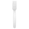Fourchette incassable PP Blanc - Lot de 6