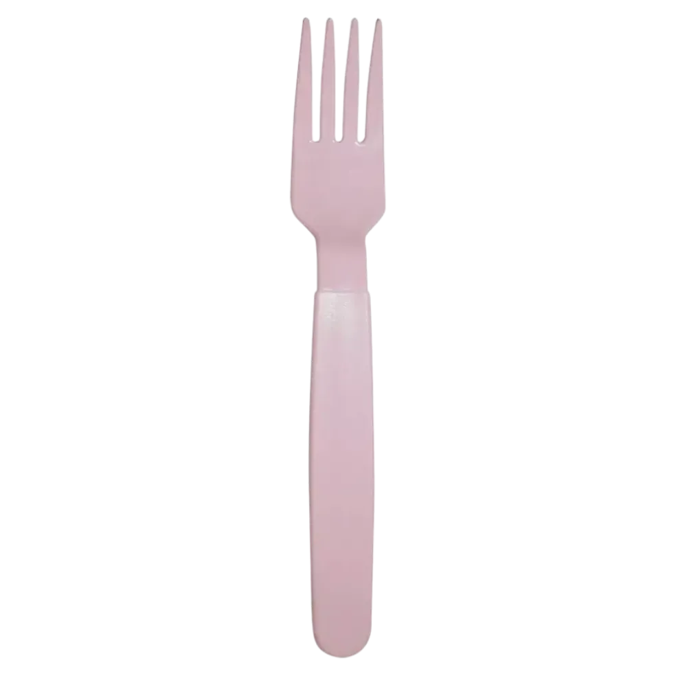 Fourchette incassable PP Rose Pastel - Lot de 6