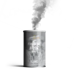 Fumigène en pot 1 minute blanc (à poser au sol)