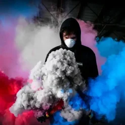 Fumigène à main 1 minute jaune
