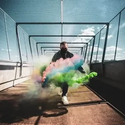 Fumigène main 1 minute orange