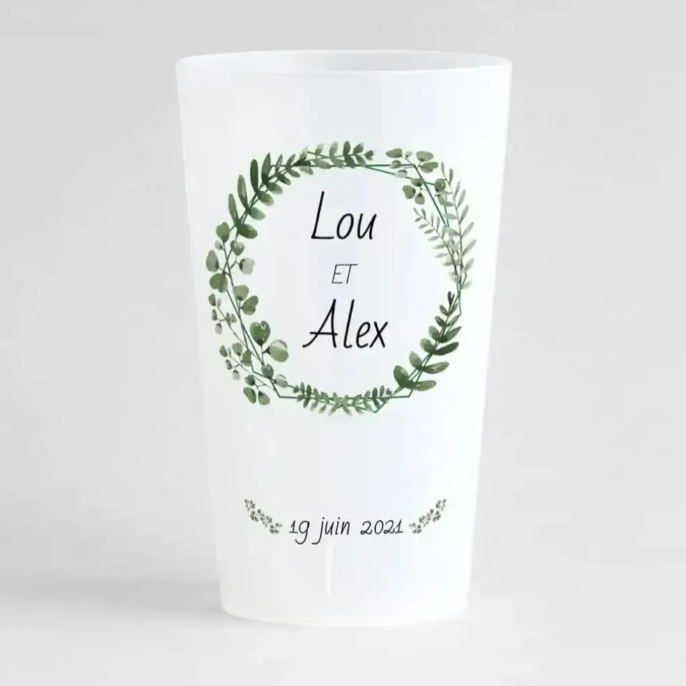 Gobelet Ecocup 50cl utile (60cl ras bord) Réutilisable - Type Pinte, Mojito, Smoothie