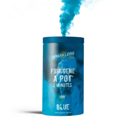 Gros pot fumigène 2 minutes bleu