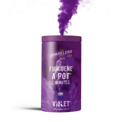 Gros pot fumigène 2 minutes Violet