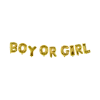 Guirlande ballons en aluminium "Boy or Girl" Or