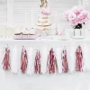 Guirlande tassel blanche 12 pompons