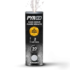 Jet de Scène Pyrotech Pro® – 2m / 30s – Argent – Qualité Supérieure