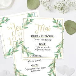 Jeu des 12 Mois "Vive les Mariés"