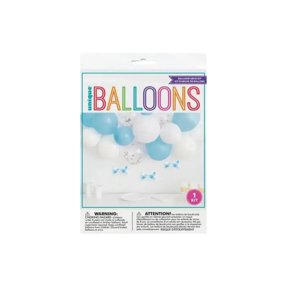 Kit Ballons pour Arche - Bleu/Blanc/Transparent