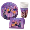 Kit Vaisselle Jetable Anniversaire K-POP Demon Hunters – 8 Assiettes, 8 Gobelets & 20 Serviettes