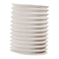 12 Lampions Cylindrique Blanc en Papier