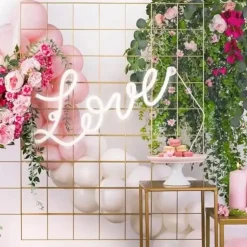Lettre Géante Néon LED Blanc Chaud LOVE