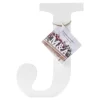 Lettre J en Bois Blanc