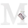 Lettre M en Bois Blanc