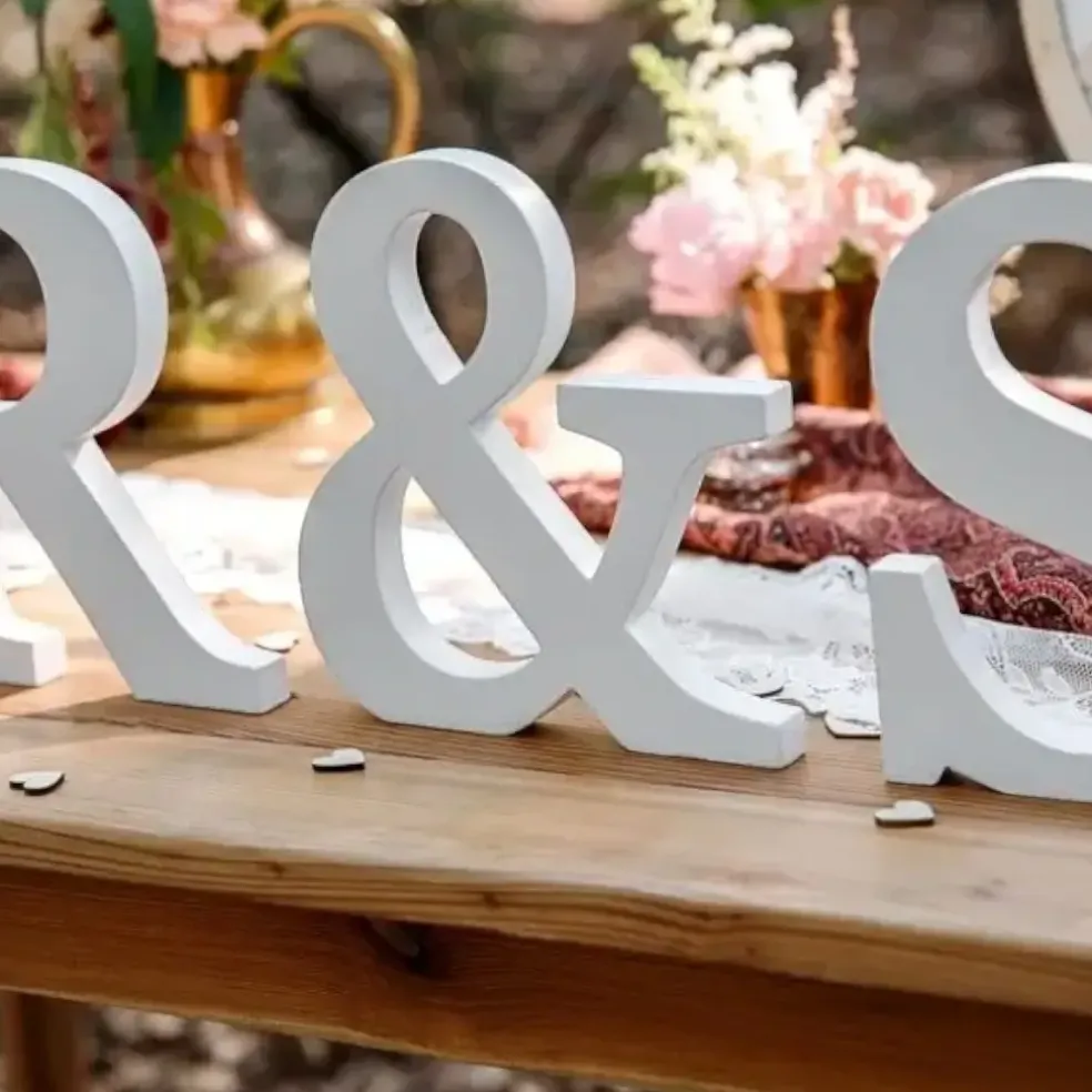 Lettre S en Bois Blanc