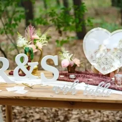 Lettre S en Bois Blanc