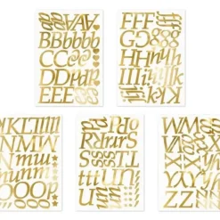 LETTRES STICKERS GOLD
