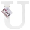 Lettre U en Bois Blanc