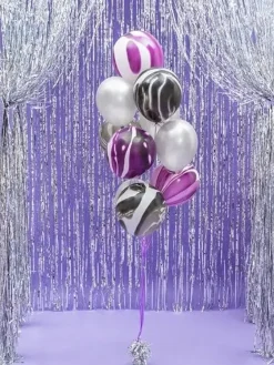 Lot de 10 Ballons Argent Métalliques