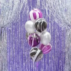 Lot de 100 Ballons Argent Métalliques
