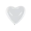 Lot de 100 Ballons Coeur Blanc Pastel