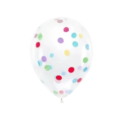 Lot de 6 Ballons Confettis