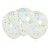 Lot de 3 Ballons Confettis multicolore