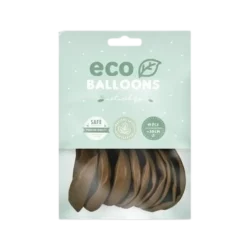 Lot de 10 ballons de Baudruche Biodégradable Chocolat
