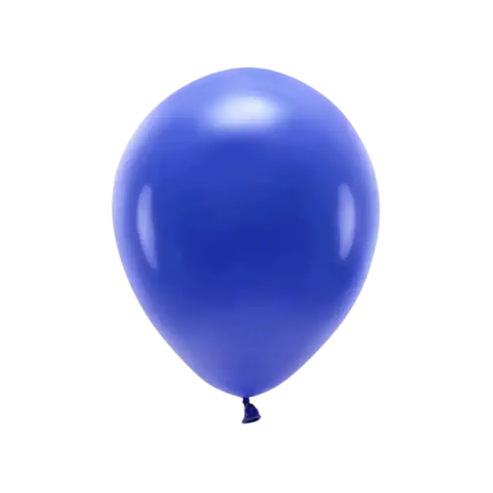 Lot de 10 Ballons de Baudruche Biodégradable Bleus Marine