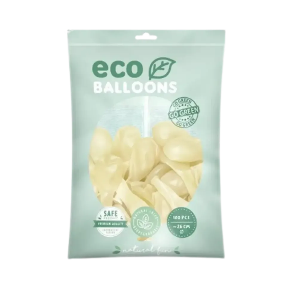 Lot de 100 Ballons de Baudruche Biodégradable Transparents