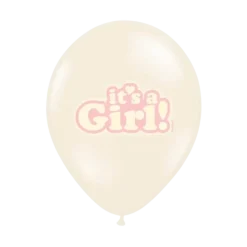 Lot de 6 ballons "It's a Girl" Mix
