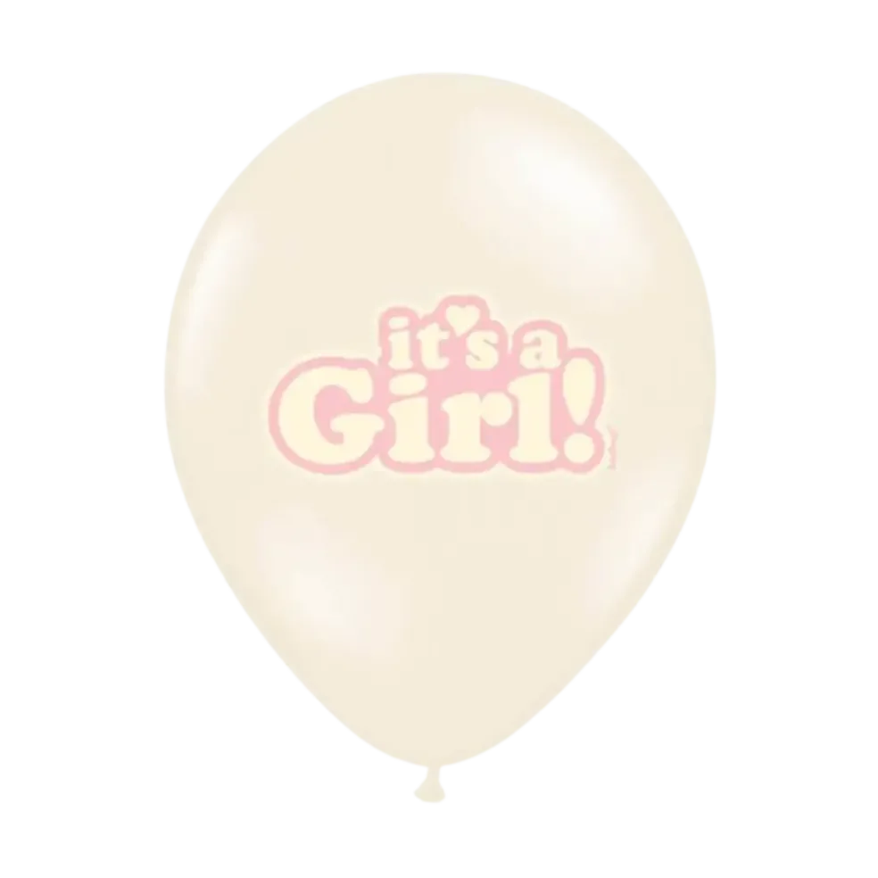 Lot de 6 ballons "It's a Girl" Mix