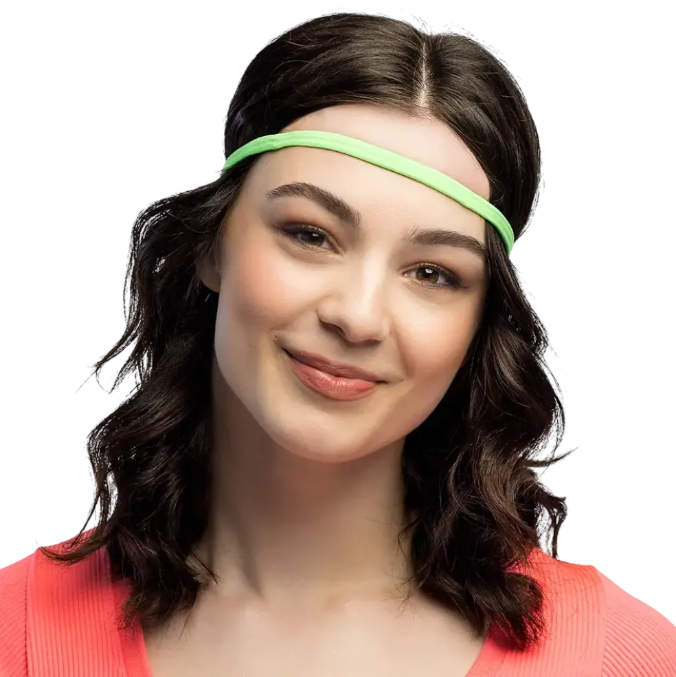 Lot de 4 Bandeaux Élastiques Fluo UV – Accessoires Années 80 et Festival