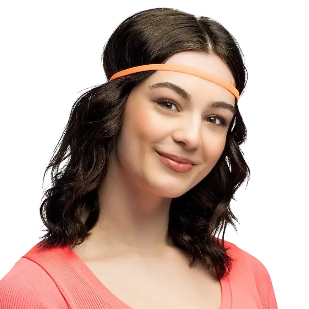 Lot de 4 Bandeaux Élastiques Fluo UV – Accessoires Années 80 et Festival