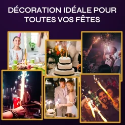 Lot de 288 Fontaines Scintillantes XXL - 100 secondes
