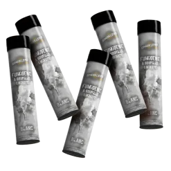 Lot de 5 Fumigènes à Goupille Blanc 1 min