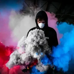 Lot de 5 Fumigènes 1 min Multi-Couleur - Déclenchement à Frottoir