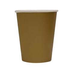 Lot de 25 Gobelets Carton 20 cl Or – Gobelets Jetables de Fête