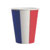 Lot de 8 gobelets en papier France