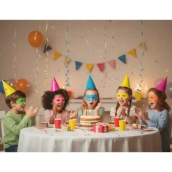 Lot de 6 Loups Fluo Colorés – Masques de Carnaval et Soirée Néon