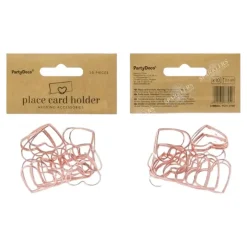 Lot de 10 portes cartes Coeurs, or rose