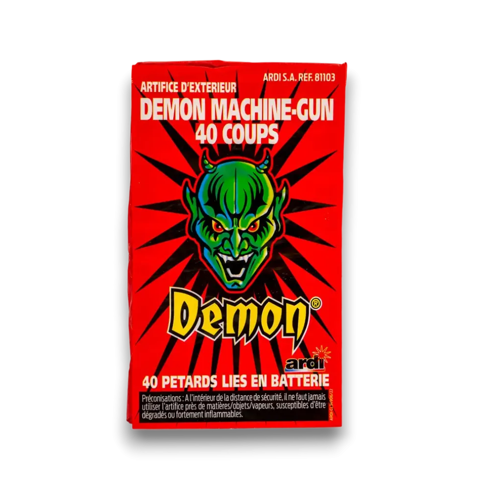 Lot de 10 Pétard DÉMON® MACHINE-GUN 40 COUPS
